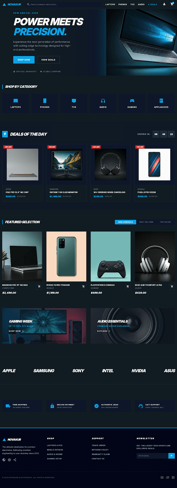 NovaKur Electronics Theme