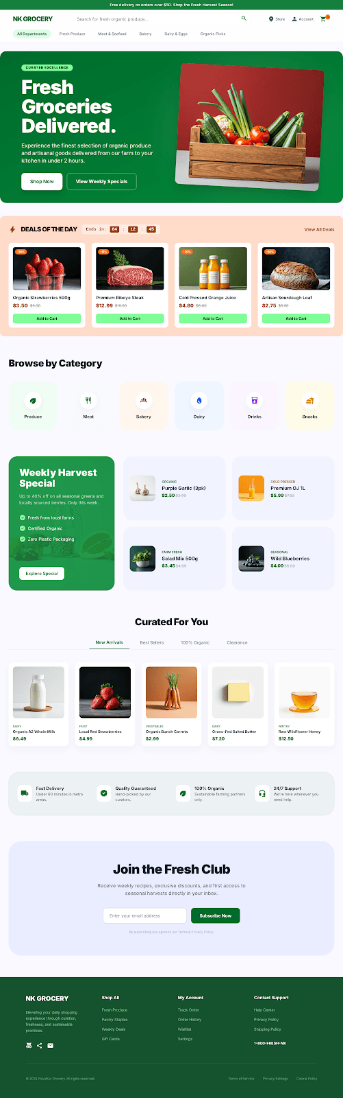 NovaKur Grocery & Supermarket Theme